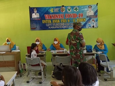 Vaksinasi Covid-19 usia 6-11 tahun di SDN Pandan