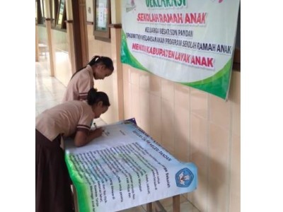 Deklarasi Sekolah Ramah Anak di SDN Pandan